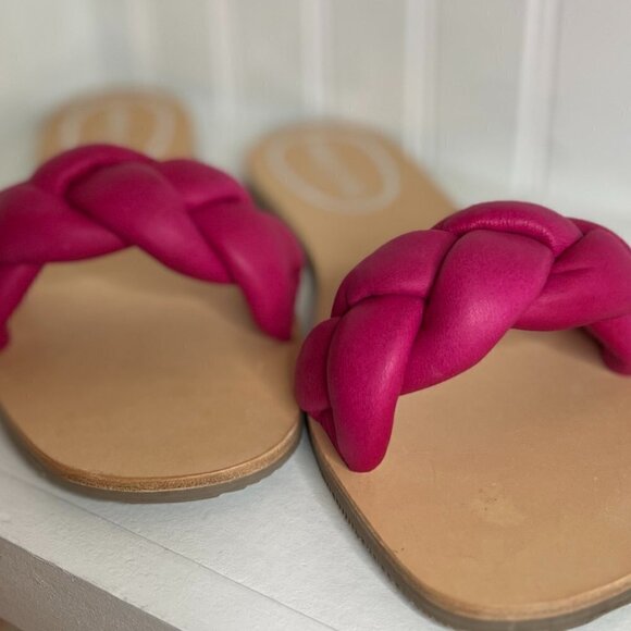 Kenneth Cole New York Nellie Braid Size 10 in Neon Pink - Picture 1 of 6